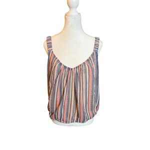 Nine Britton Striped Tank Top Blouse Sleeveless Stitch‎ Fix Exclusive L